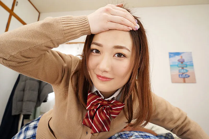 【VR】仰天極上アングル 寝てるだけVR お見舞いに来た教え子の爆乳アピールにオチンチンが逆らえずに中出し生SEX!! 小梅えな 画像15